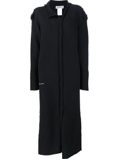 трикотажное пальто с отворотными рукавами Yohji Yamamoto