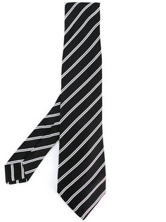 галстук с диагональными полосками Kiton