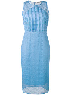 кружевное приталенное платье миди  Diane Von Furstenberg