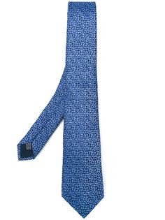 галстук с мелким геометрическим узором Lanvin
