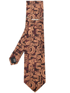 жаккардовый галстук с логотипом  Jean Paul Gaultier Vintage