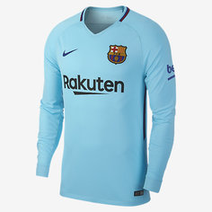 Мужское футбольное джерси с длинным рукавом 2017/18 FC Barcelona Stadium Away Nike