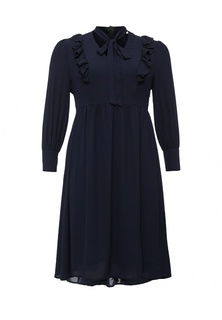 Платье LOST INK CURVE MIDI DRESS WITH TIE NECK