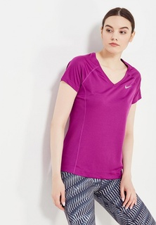 Футболка спортивная Nike W NK DRY MILER TOP V-NECK