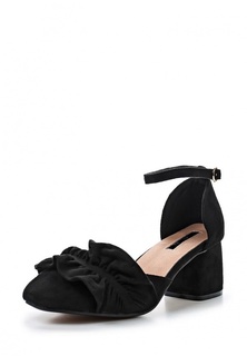 Туфли LOST INK ANNIE RUFFLE FRONT BLOCK HEEL