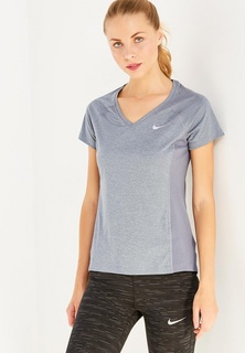 Футболка спортивная Nike W NK DRY MILER TOP V-NECK