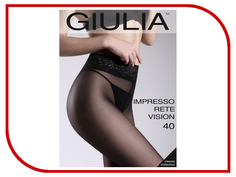 Колготки Giulia Impresso Rete Vision размер 3 плотность 40 Den Nero