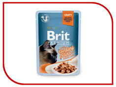 Корм Brit Premium Индейка в соусе 85g для кошек 518531 Brit*