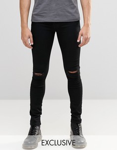Черные джинсы с разрезами на коленях Brooklyn Supply Co Hunter - Черный