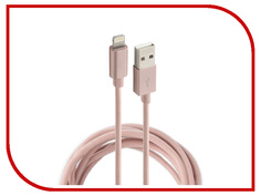 Аксессуар ROCK USB to Lightning Metal Charge & Sync Round Cable 1m RCB0432 Rose Gold