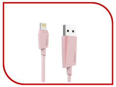 Аксессуар ROCK USB to Lightning M3 MFI Round Cable 1m RCB0473 Pink