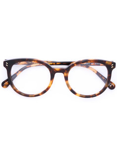 очки овальной формы с черепаховой отделкой Stella Mccartney Eyewear