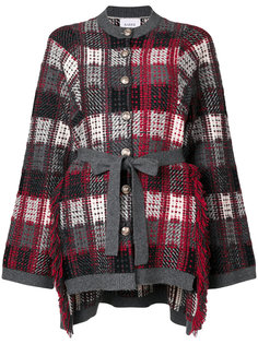 checked cardigan Barrie