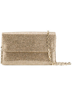 glittered foldover clutch bag Casadei