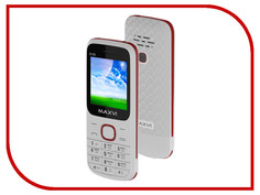 Сотовый телефон Maxvi C15 White-Red