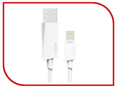 Аксессуар ROCK USB to Lightning M3 MFI Round Cable 2m RCB0473 White