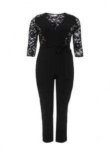 Комбинезон LOST INK CURVE WRAP JUMPSUIT WITH LACE PANELS
