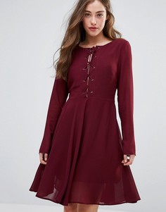 Короткое приталенное платье Glamorous - Фиолетовый