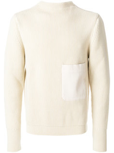 трикотажный свитер с накладным карманом Lemaire