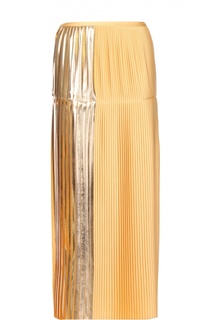 Плиссированная юбка-макси с металлизированной отделкой Stella McCartney