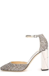 Туфли Mabel с глиттером на устойчивом каблуке Jimmy Choo