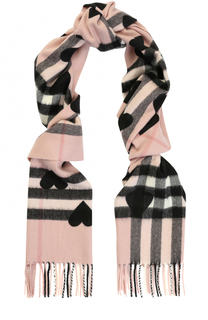 Кашемировый шарф с комбинированным принтом Burberry