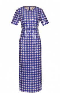 Приталенное платье-миди с вышивкой пайетками Diane Von Furstenberg