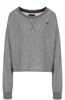 Пуловер свободного кроя с круглым вырезом Emporio Armani