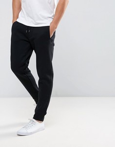 Черные трикотажные джоггеры с логотипом и манжетами Armani Jeans - Черный