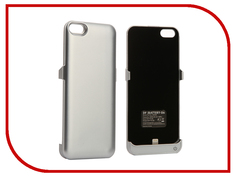 Аксессуар Чехол-аккумулятор DF для iPhone 5 / 5S / SE 2200 mAh iBattery-06 Silver