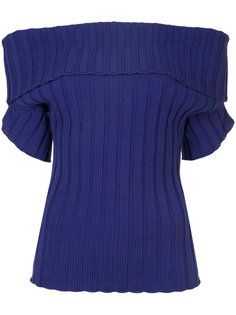 ribbed off the shoulder top Junya Watanabe Comme Des Garçons Vintage