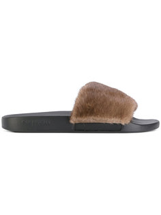 fur-lined slider sandals Givenchy