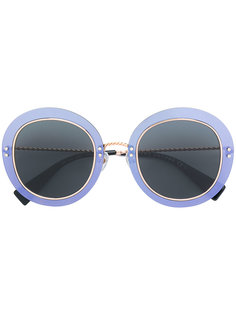 oversized embellished round glasses Marc Jacobs Eyewear