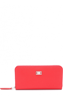 Кожаное портмоне на молнии с логотипом бренда Tod’s