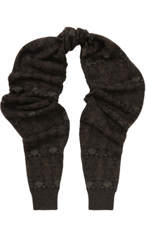 Вязаный шарф из смеси шерсти и вискозы с шелком Giorgio Armani