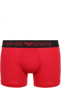 Хлопковые боксеры с широкой резинкой Emporio Armani