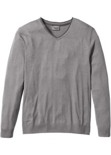 Пуловер Regular Fit с кашемиром (дымчато-серый) Bonprix