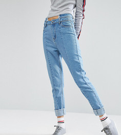 Прямые джинсы с необработанной отделкой на поясе Daisy Street Tall - Синий