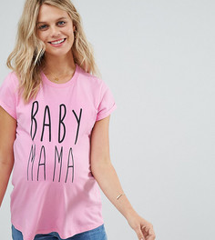 Футболка с принтом Baby Mama ASOS Maternity PETITE - Розовый