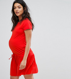 Трикотажное платье для кормящих мам Gebe Maternity - Красный