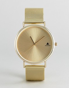Золотистые часы с сетчатым ремешком ASOS - Золотой