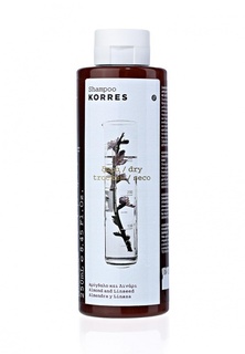 Шампунь Korres для сухих и поврежденных волос с миндалем и семенами льна 250 мл