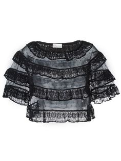 кружевной топ с рюшами Red Valentino