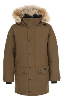 Пуховая парка Emory на молнии с меховой отделкой капюшона Canada Goose