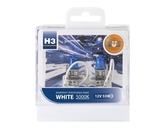 Лампа SVS White 5000K H3 55W + W5W White (2 штуки) СВС