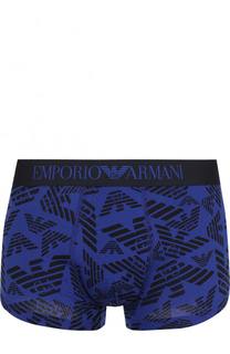 Хлопковые боксеры с широкой резинкой Emporio Armani