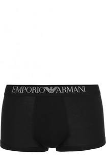 Хлопковые боксеры с широкой резинкой Emporio Armani