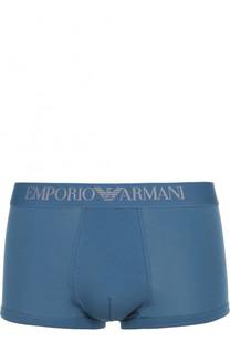 Хлопковые боксеры с широкой резинкой Emporio Armani