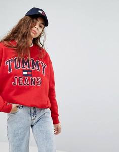 Свитшот в стиле 90-х с логотипом Tommy Jeans Capsule - Красный