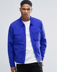 Синяя куртка Харрингтон с карманами River Island - Синий